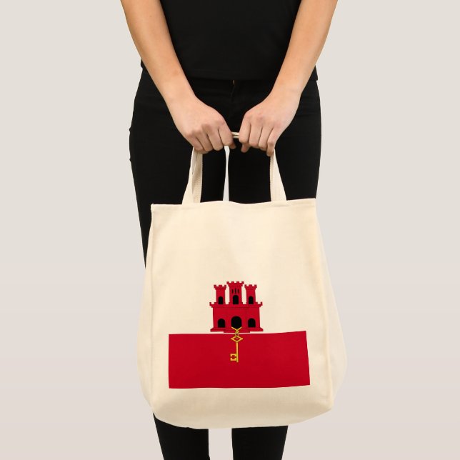 Gibraltar flag tote bag (Front (Product))