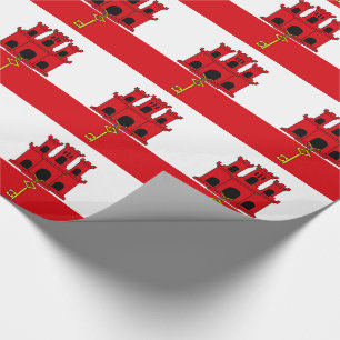 Gibraltar Flag Wrapping Paper