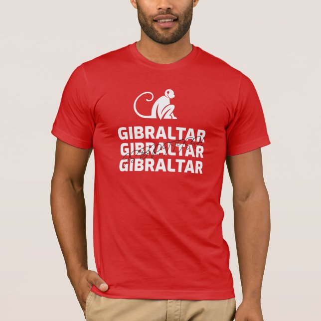 Gibraltar monkey is British Tshirt (Front)