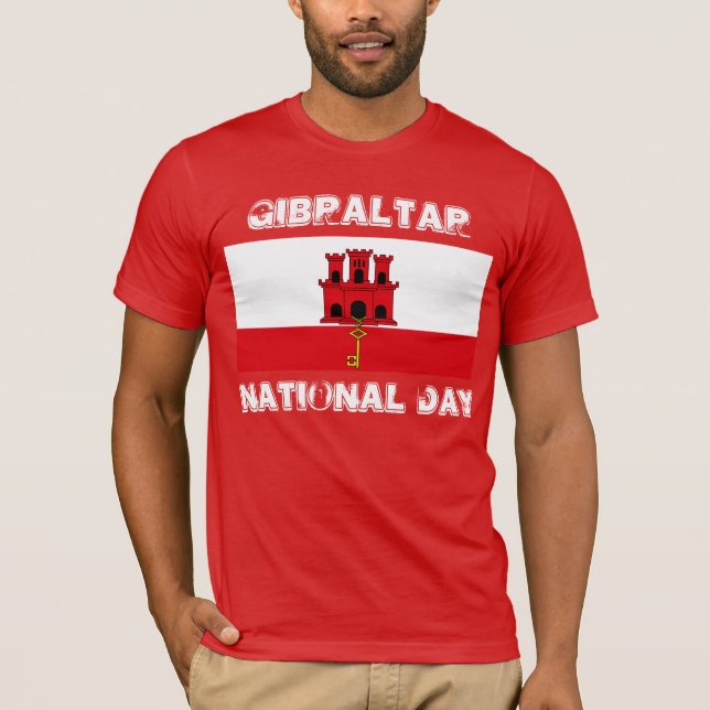 Gibraltar National Day T-Shirt Design (Front)