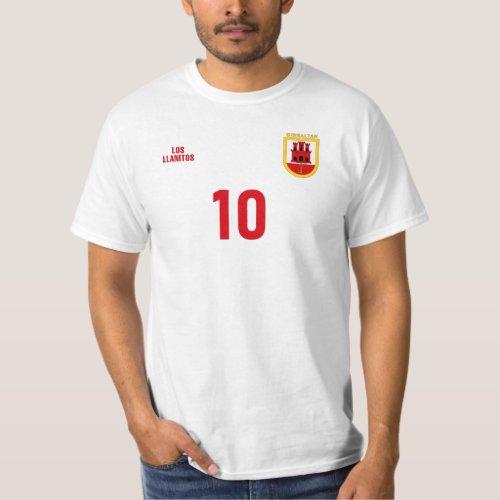 Gibraltar National Football Team Soccer Retro T_Shirt