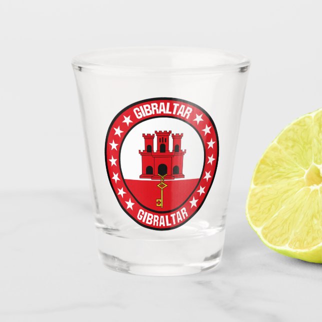 Gibraltar                                          shot glass (Front)
