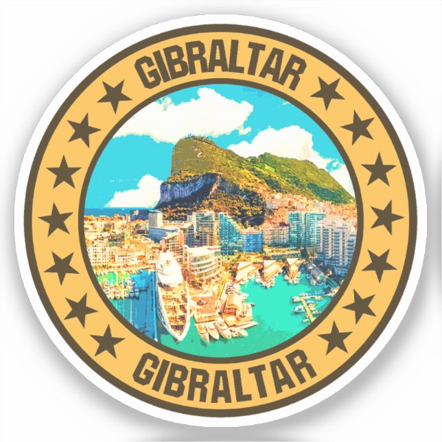 Gibraltar                                          sticker (Front)