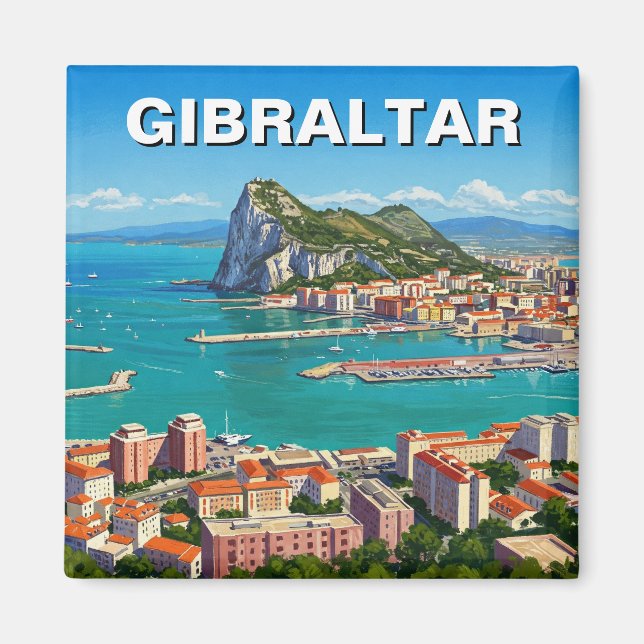 Gibraltar Travel Magnet (Front)