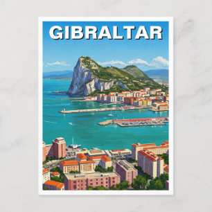 Gibraltar Travel Postcard