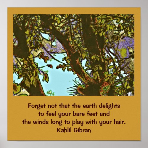 Gibran quotation poster