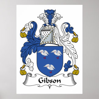 Gibson Family Crest Poster