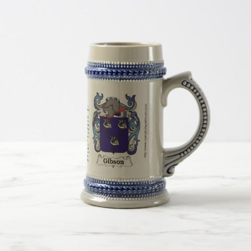 Gibson Family Crest Stein