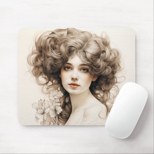 Gibson Girl Mouse Pad