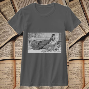 Gibson Girl Reading a Book T-Shirt