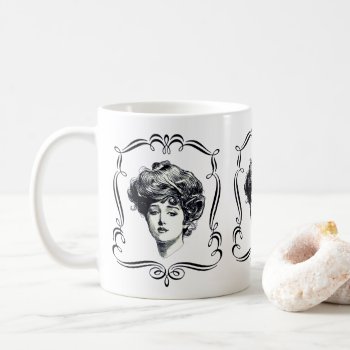 Gibson Girl Vintage Art  Coffee Mug by SmilinEyesTreasures at Zazzle