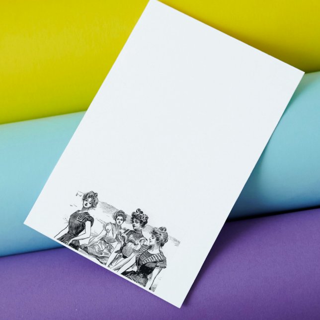 Gibson Girls at the Beach Stationery (Creator Uploaded)