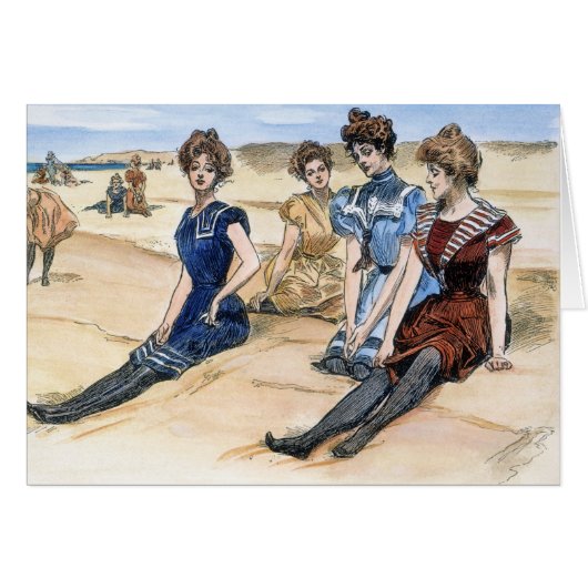 Gibson Girls On The Beach, 1900 (Front Horizontal)