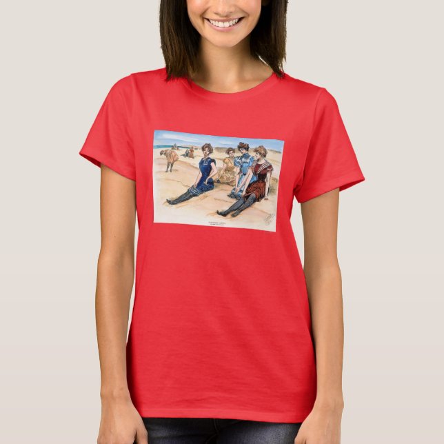 Gibson Girls On The Beach, 1900 T-Shirt (Front)