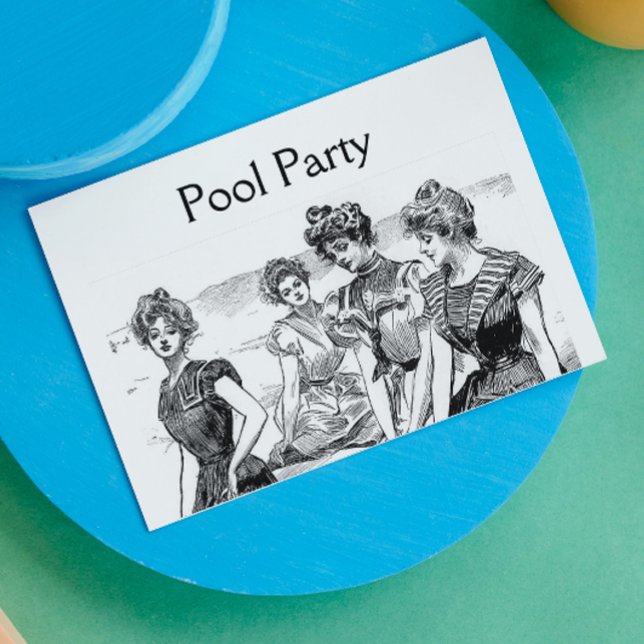 Gibson Girls Pool or Beach Party Invitation (Creator Uploaded)