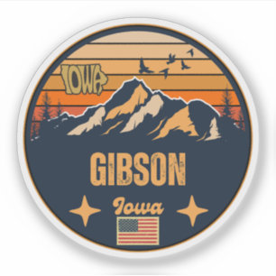 Gibson, Iowa Ia, United States Sticker