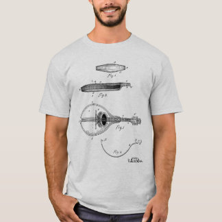 Gibson mandolin patent drawing T-shirt