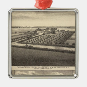 Gibson, Nebraska Metal Ornament