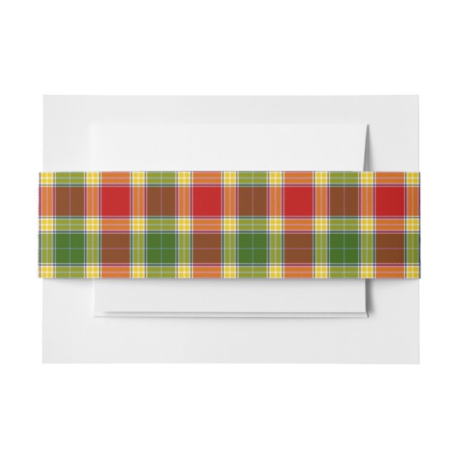 Gibson Scottish Tartan Belly Band (Front Example)