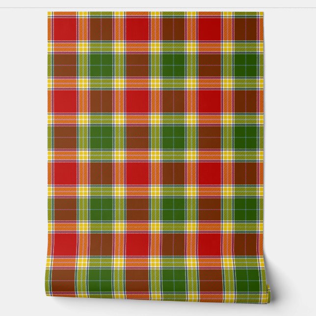 Gibson Tartan Plaid Scottish Clan Wallpaper (Unrolling)