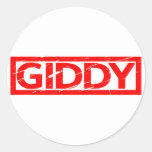 Giddy Stamp Classic Round Sticker