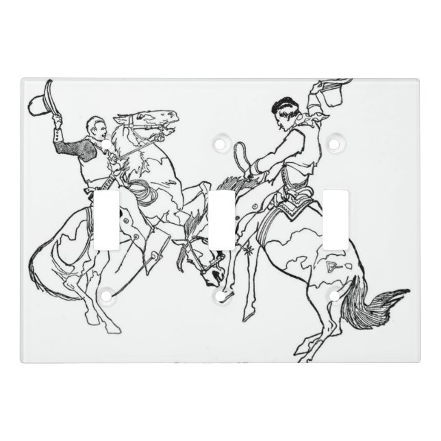 "Giddy Up Bronco" Light Switch Cover (Front)