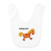 Giddy Up Brown Saddle Horse, Cute Kid’s Cartoon