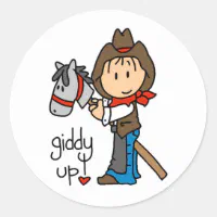 Giddy Up Boot Vinyl Sticker