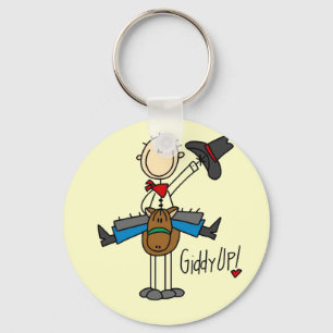 Giddy Up Cowboy Tshirts and gifts Keychain