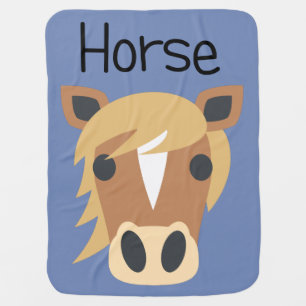 Giddy Up Horse Baby Blanket