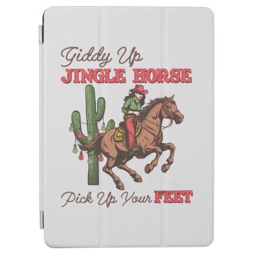 Giddy Up Jingle Horse Pick Up Your Feet Cowboy iPad Air Cover