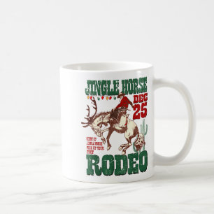 Giddy Up Jingle Horse Santa Cowboy Western Christm Coffee Mug