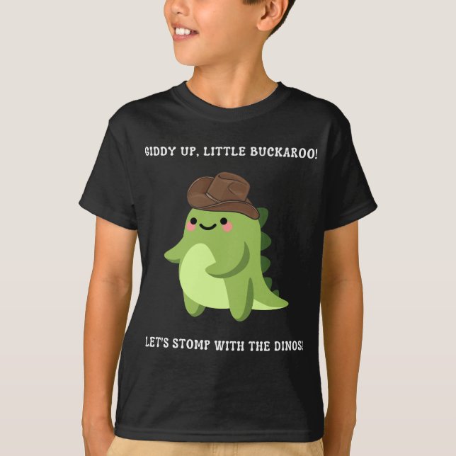 Giddy Up, Little Buckaroo! T-Shirt (Front)