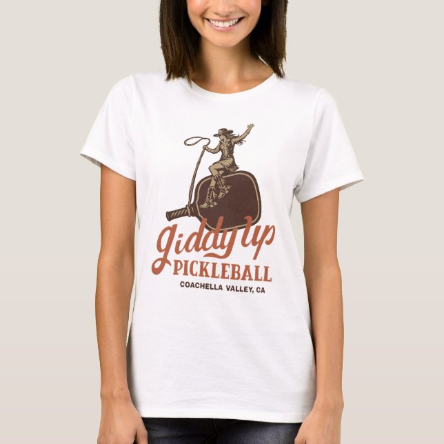 Giddy Up Pickleball T-Shirt (Front)