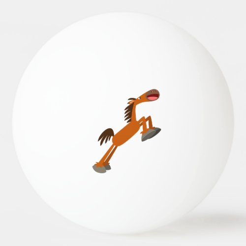 Giddyup Horsey Cartoon Horse Ping Pong Ball