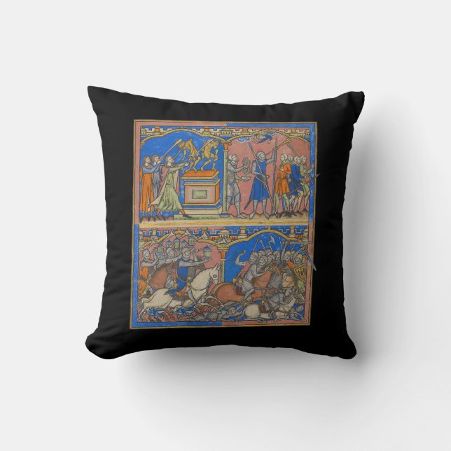 Gideon's Valiant Three Hundred The Crusader Bible Throw Pillow (Front)