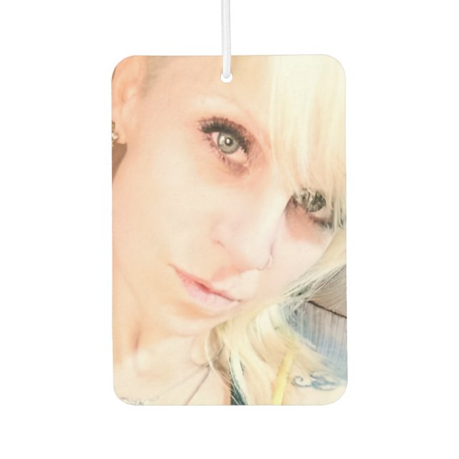 Gidget Evans Air Freshener, New Car Freshener (Front)