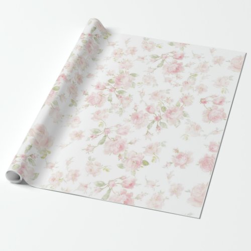Gidt Wrap 15 Saint Colette June Roses faded  Wrapping Paper