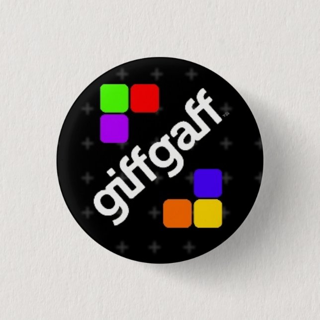 giffgaff badge pinback button (Front)
