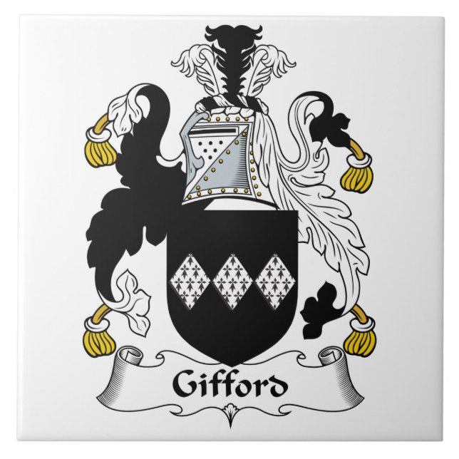 Gifford Family Crest Ceramic Tile (Front)