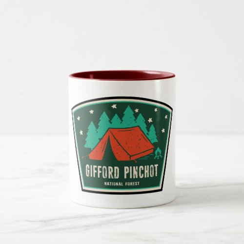 Gifford Pinchot National Forest Camping Two_Tone Coffee Mug