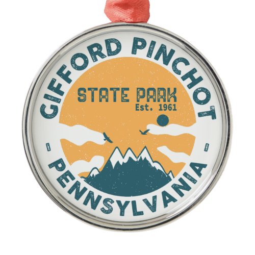 Gifford Pinchot State Park Pennsylvania - Vintage Metal Ornament