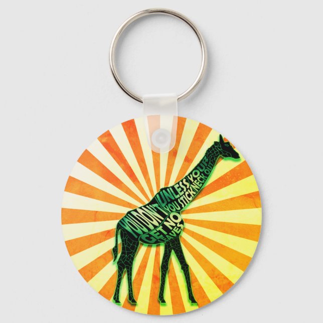 Gifi A Polite and Hardworker Keychain (Front)