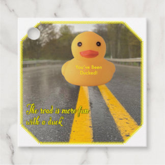 Gift a Ducky with this tag. You've Been Ducked! Favor Tags