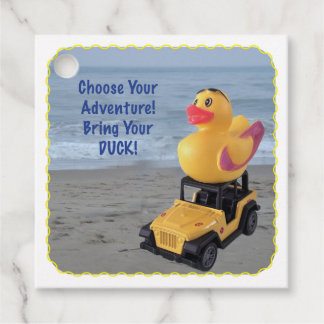 Gift a Ducky with this tag. You've Been Ducked Favor Tags