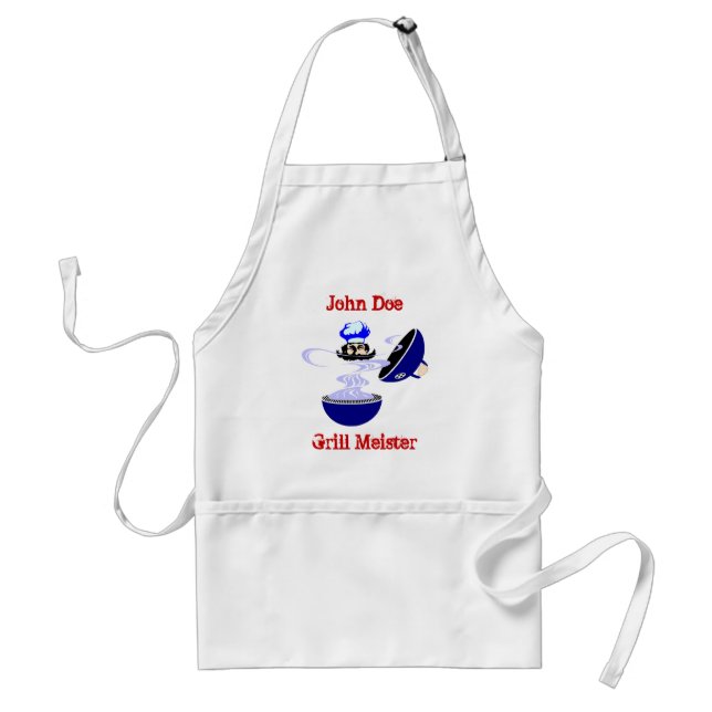 Gift Apron To Personalize for The Grill Meister (Front)