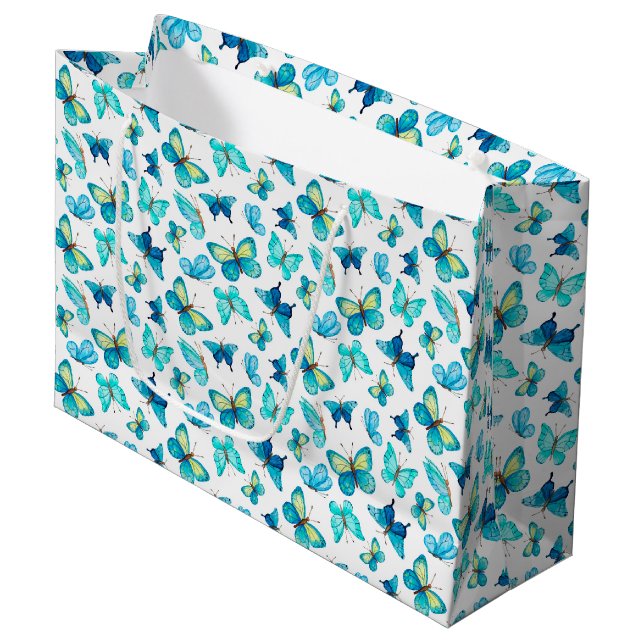 Gift Bag-Butterflies Large Gift Bag (Front Angled)