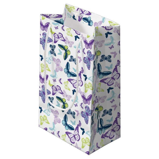 Gift Bag-Butterflies Small Gift Bag (Front Angled)