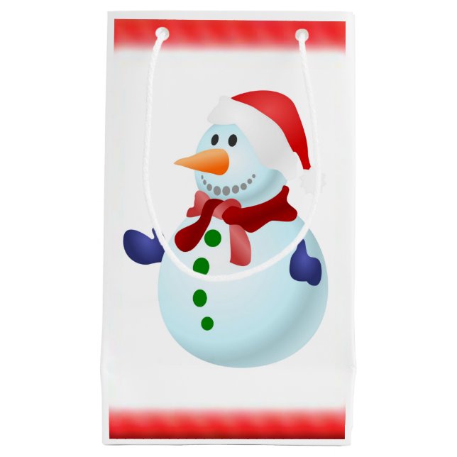 Gift Bag Christmas Snowman (Front)