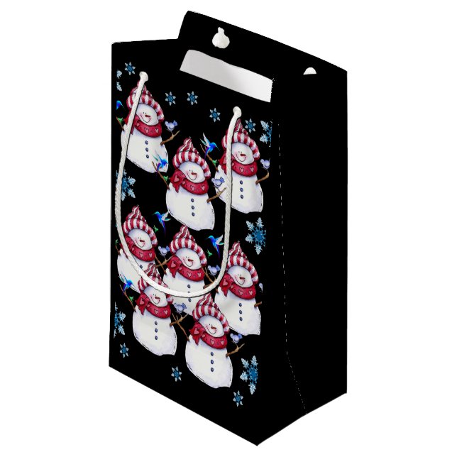 Gift Bag Christmas Snowman (Front Angled)